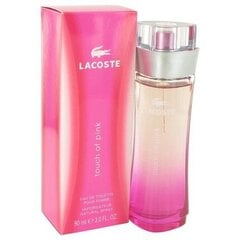 Женская парфюмерия Touch Of Pink Lacoste EDT: Емкость - 90 ml цена и информация | Женские духи | pigu.lt