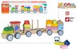 Medinis gyvūnų traukinys Woomax, 18M+ kaina ir informacija | Žaislai kūdikiams | pigu.lt