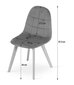 Kėdė Bora, tamsiai žalia kaina ir informacija | Virtuvės ir valgomojo kėdės | pigu.lt