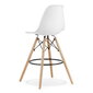 Baro kėdė Lamal, balta/ruda kaina ir informacija | Virtuvės ir valgomojo kėdės | pigu.lt