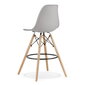 Baro kėdė Lamal, pilka/ruda kaina ir informacija | Virtuvės ir valgomojo kėdės | pigu.lt