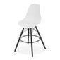 Baro kėdė Lamal, balta/juoda kaina ir informacija | Virtuvės ir valgomojo kėdės | pigu.lt