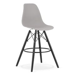 Baro kėdė Lamal, pilka/juoda kaina ir informacija | Virtuvės ir valgomojo kėdės | pigu.lt
