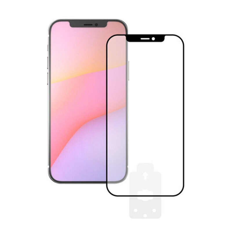 Grūdinto stiklo telefono ekrano apsauga KSIX 2.5D, skirta iPhone 12 Mini kaina ir informacija | Apsauginės plėvelės telefonams | pigu.lt