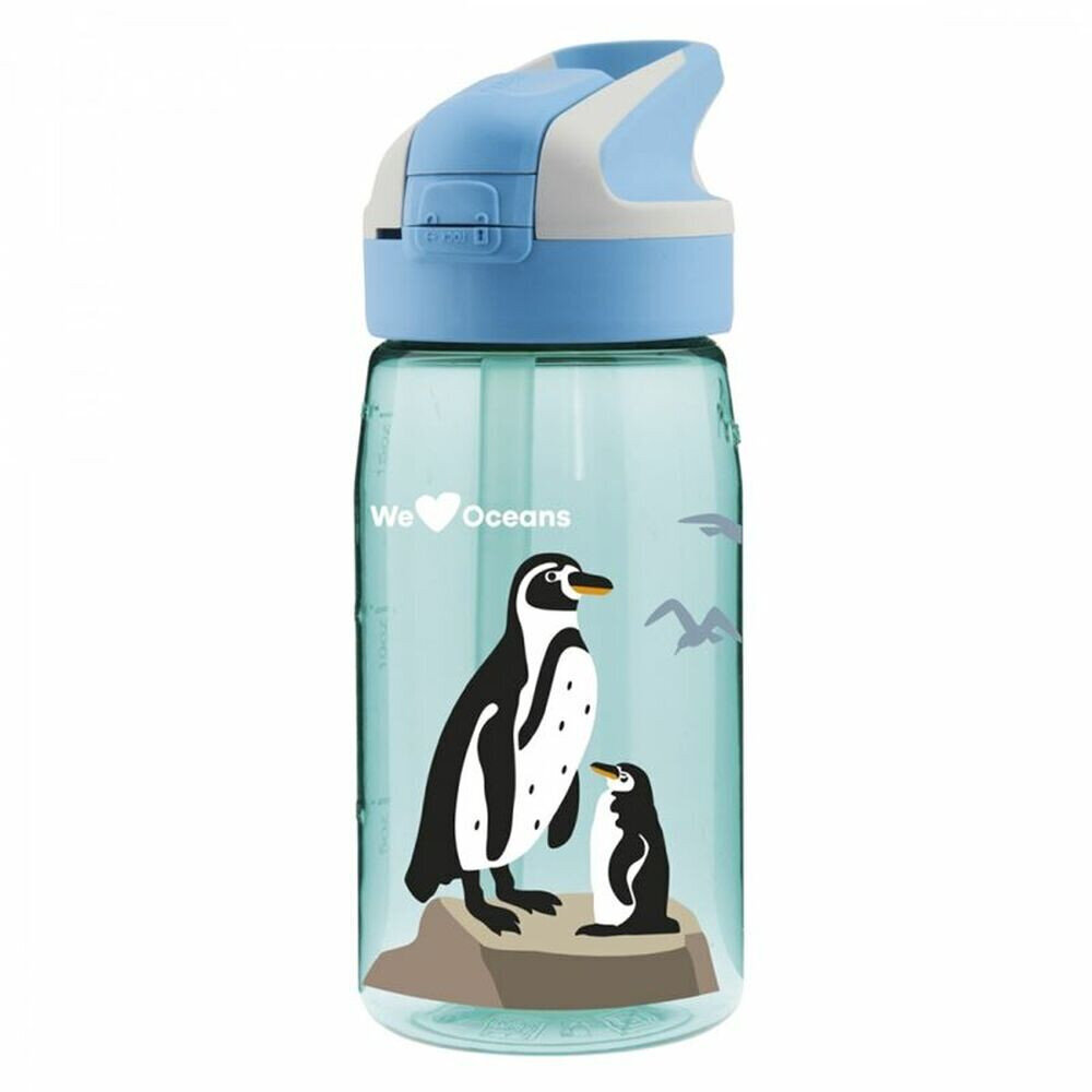 Vandens butelis Laken Summit Penguin Mėlyna Akvamarinas (0,45 L) kaina ir informacija | Gertuvės | pigu.lt