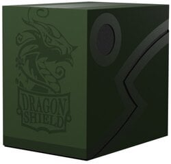 MTG Commander kaladės dėžutė Dragon Shield Double Shell - Forest Green/Black kaina ir informacija | Stalo žaidimai, galvosūkiai | pigu.lt