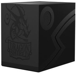 MTG Commander kaladės dėžutė Dragon Shield Double Shell - Shadow Black/Black kaina ir informacija | Stalo žaidimai, galvosūkiai | pigu.lt