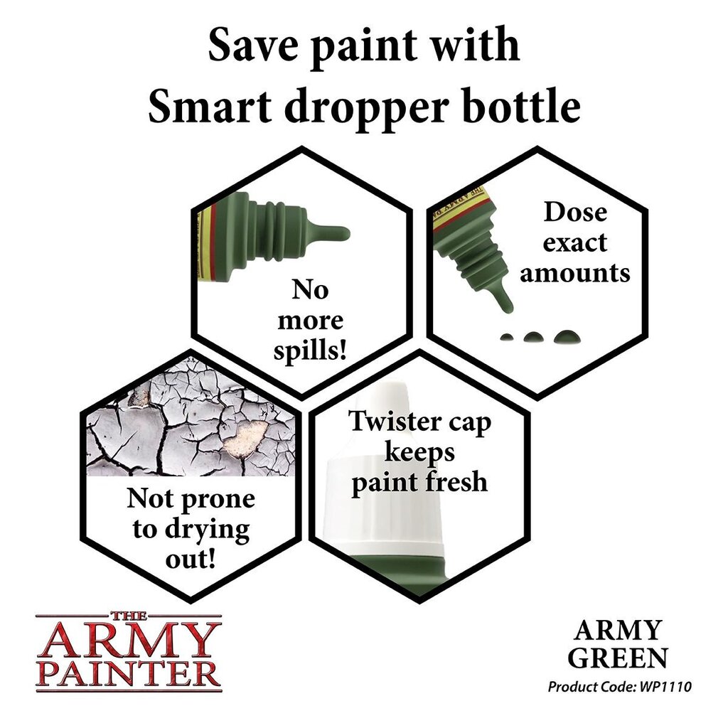Dažai Warpaints Army Green kaina ir informacija | Piešimo, tapybos, lipdymo reikmenys | pigu.lt