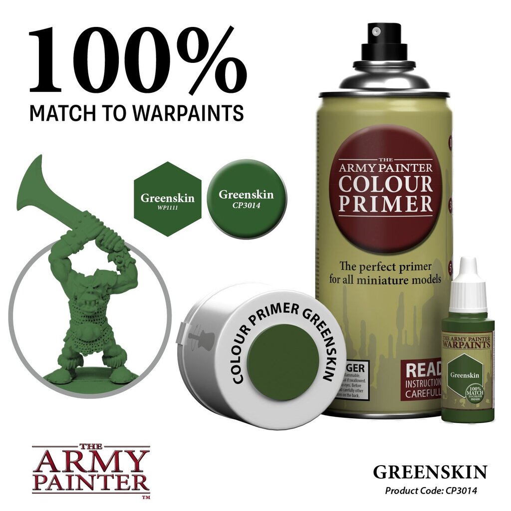 Purškiami dažai Colour Primer Greenskin цена и информация | Piešimo, tapybos, lipdymo reikmenys | pigu.lt