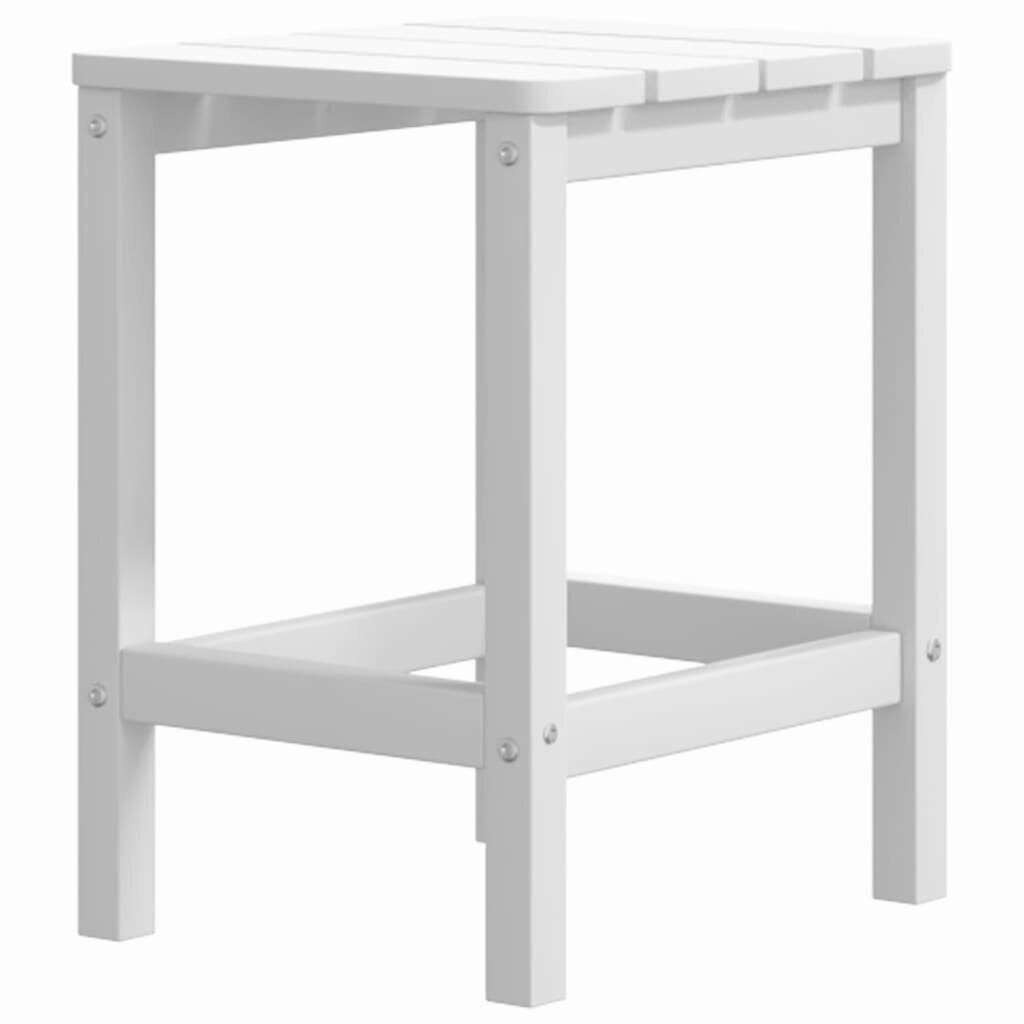 Sodo Adirondack staliukas, baltas, 38x38x46cm, HDPE kaina ir informacija | Lauko stalai, staliukai | pigu.lt