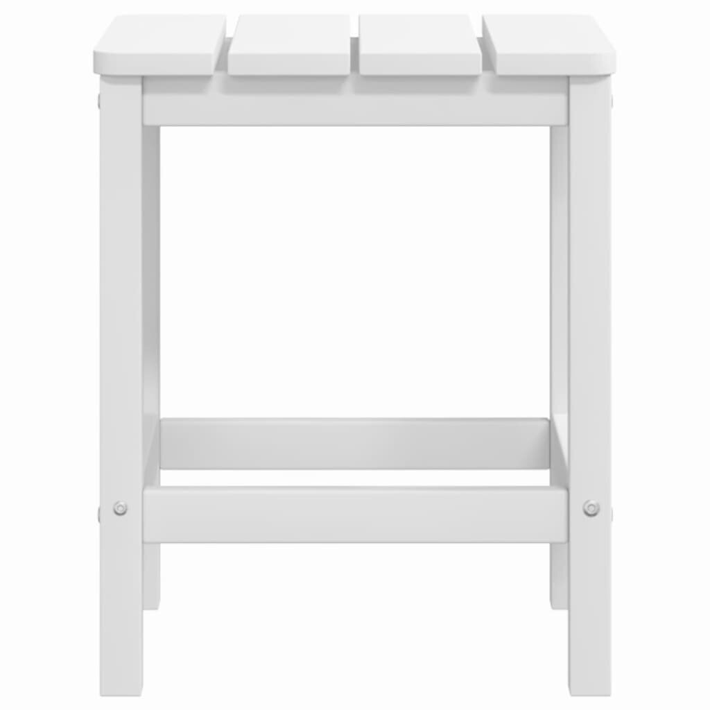 Sodo Adirondack staliukas, baltas, 38x38x46cm, HDPE kaina ir informacija | Lauko stalai, staliukai | pigu.lt