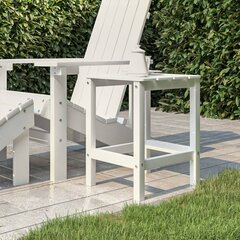 Sodo Adirondack staliukas, baltas, 38x38x46cm, HDPE цена и информация | Садовые столы, столики | pigu.lt