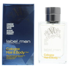 Odekolonas Label.m Men Hair & Body EDC vyrams, 75ml kaina ir informacija | Kvepalai vyrams | pigu.lt