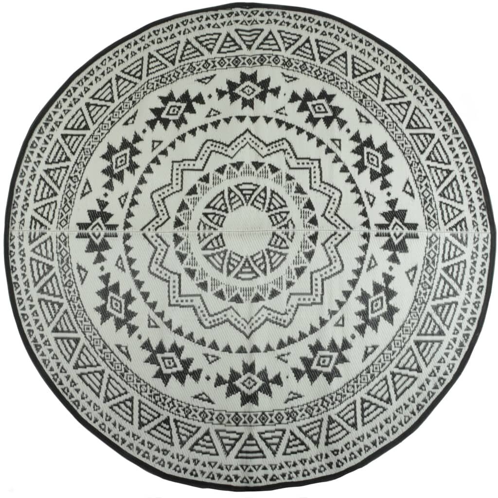 Esschert Design Lauko kilimėlis, juod. ir balt. sp., 180 cm, OC18 kaina ir informacija | Kilimai | pigu.lt