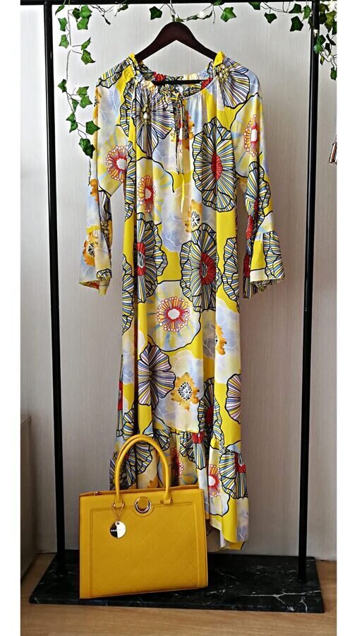 Suknelė moterims su dideliu gėlių raštu Juice Firenze K5065.468-1 kaina ir informacija | Suknelės | pigu.lt