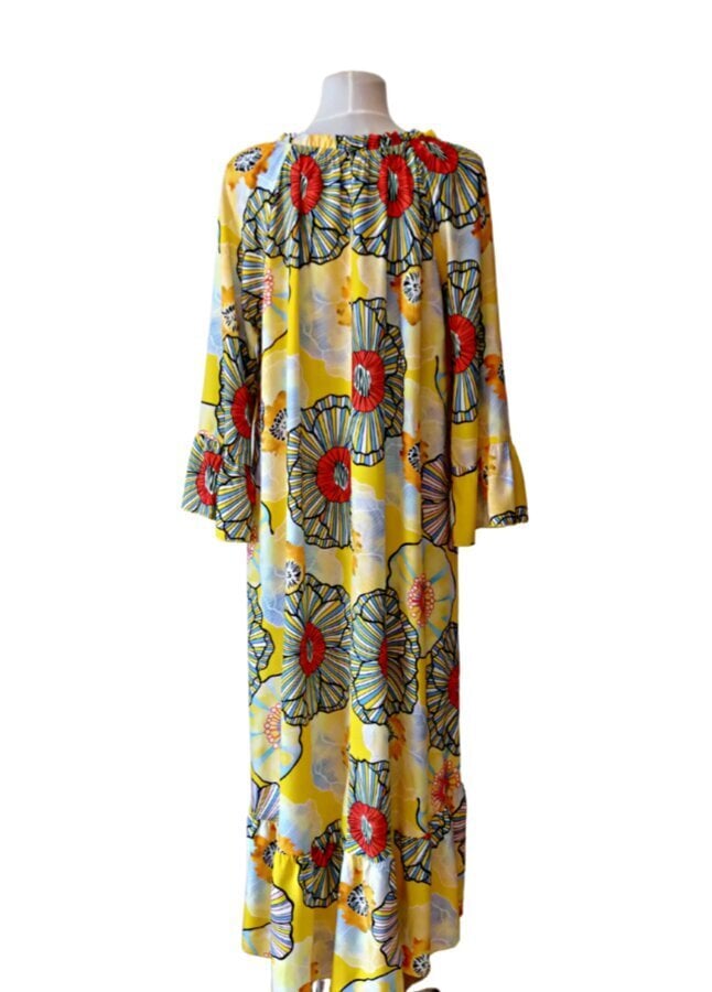 Suknelė moterims su dideliu gėlių raštu Juice Firenze K5065.468-1 kaina ir informacija | Suknelės | pigu.lt
