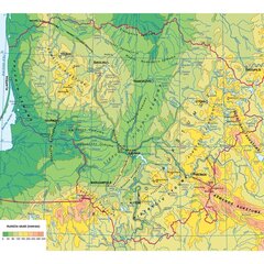 Fototapetai - Lietuvos žemėlapis, reljefinis kaina ir informacija | Fototapetai | pigu.lt