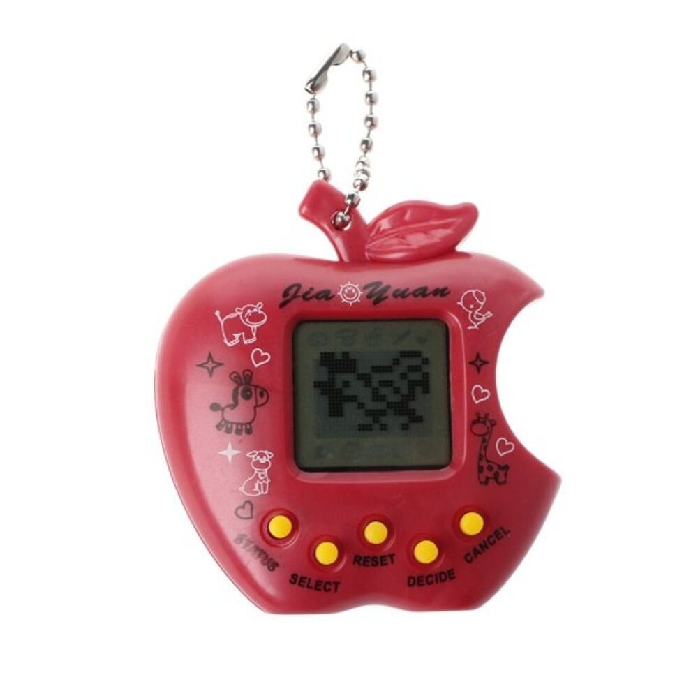 Elektroninis obuolio formos gyvūnėlis Tamagotchi, rožinės spalvos kaina ir informacija | Lavinamieji žaislai | pigu.lt