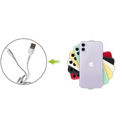 USB laidas su Lightning jungtimi, dengtas dirbtine oda kaina ir informacija | Laidai telefonams | pigu.lt