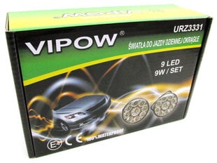 Дневные ходовые огни Vipow, 2 шт. цена и информация | Автомобильные лампочки | pigu.lt