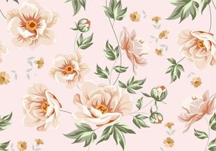 Fototapetai - Pastelinių gėlių raštas (rožinė) kaina ir informacija | Fototapetai | pigu.lt