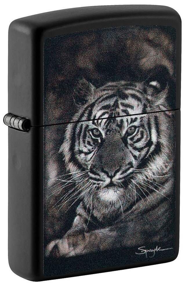 Žiebtuvėlis Zippo 49763 Tiger design kaina ir informacija | Žiebtuvėliai ir priedai | pigu.lt