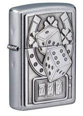 Зажигалка Zippo 49294 Lucky 7 Emblem Design цена и информация | Зажигалки и аксессуары | pigu.lt