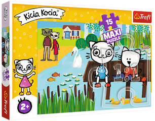 Puzzle 127 kicia kocia maxi/ *15шт цена и информация | Пазлы | pigu.lt