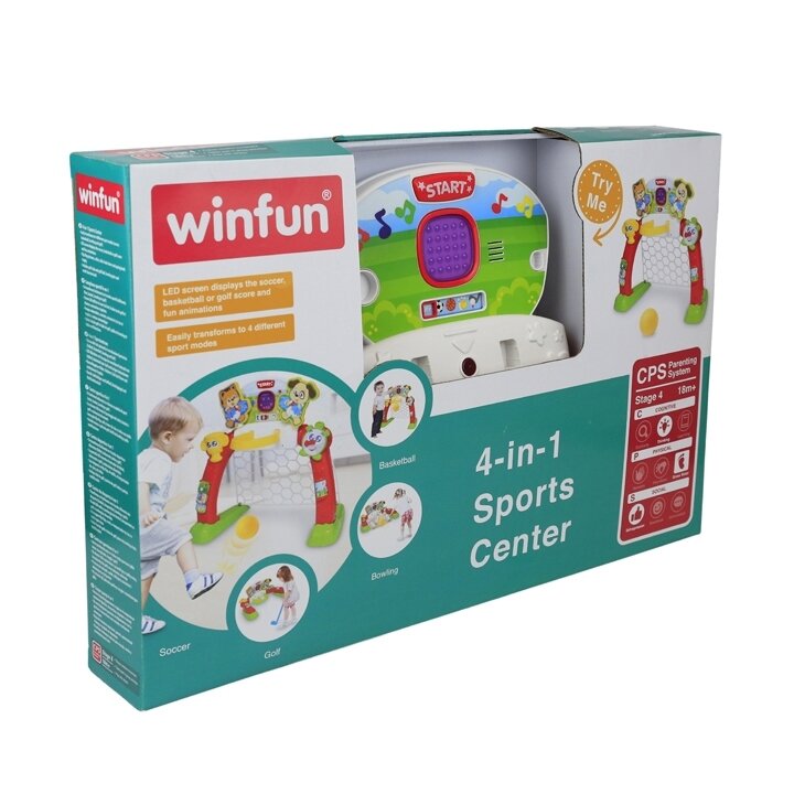 Sporto centras 4in1 Winfun 18m + kaina ir informacija | Lavinamieji žaislai | pigu.lt