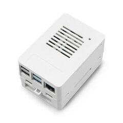 Чехол для Raspberry Pi 4B - белый - MaticBox 4 цена и информация | Электроника с открытым кодом | pigu.lt