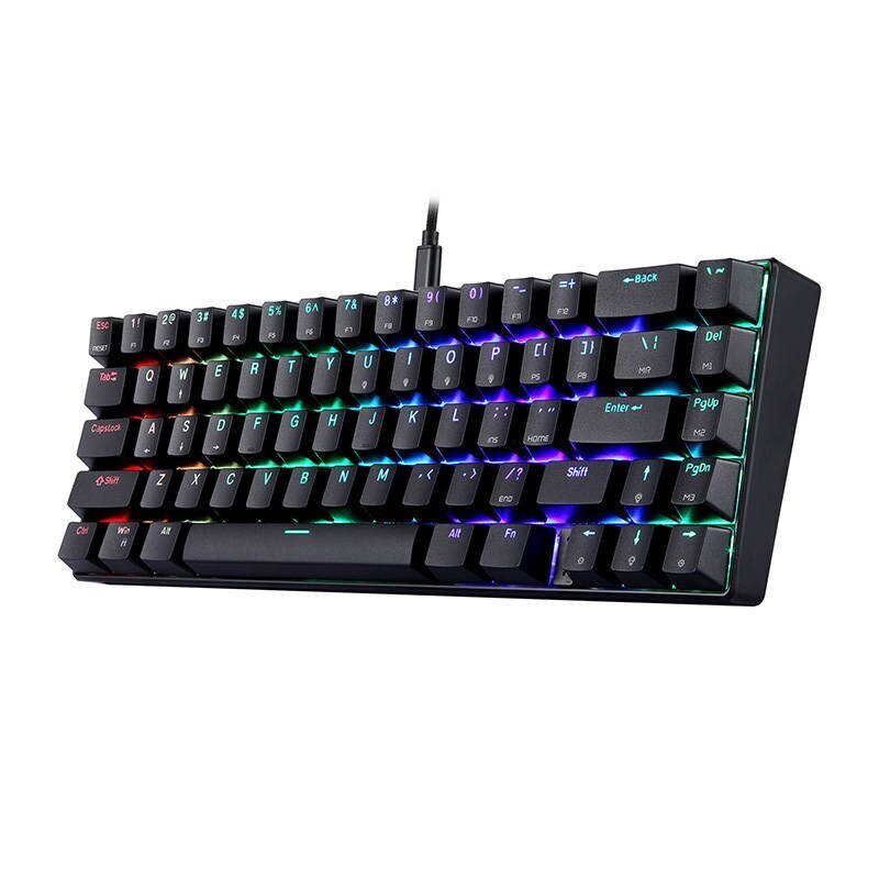 Motospeed CK67 RGB, juoda kaina ir informacija | Klaviatūros | pigu.lt