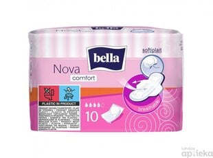 BELLA Nova Comfort higiēniskās paketes 10gab. цена и информация | Тампоны, гигиенические прокладки для критических дней, ежедневные прокладки | pigu.lt