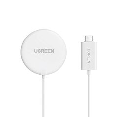 Wireless Charger UGREEN CD245, 15W (white) цена и информация | Зарядные устройства для телефонов | pigu.lt