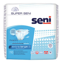 Подгузники Super Seni, XL размер, 10 шт. цена и информация | Подгузники, прокладки, одноразовые пеленки для взрослых | pigu.lt