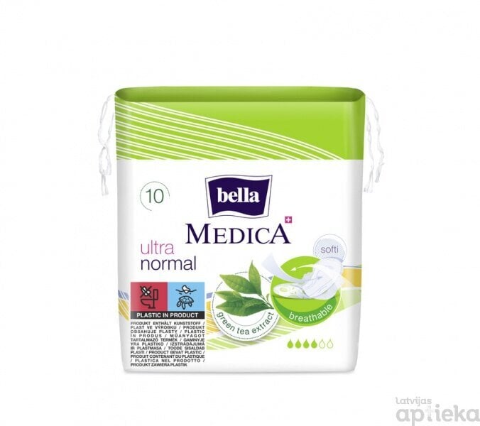 Higieniniai įklotai Bella Medica Ultra Normal, ​​10 vnt. kaina ir informacija | Tamponai, higieniniai paketai, įklotai | pigu.lt