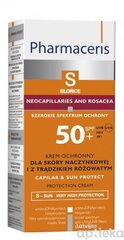 PHARMACERIS S, apsauginis veido kremas CAPILAR&SUN, SPF50+ 50ml kaina ir informacija | Kremai nuo saulės | pigu.lt