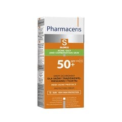 Apsauginis veido kremas nuo saulės Pharmaceris S Medi Acne Protect SPF-50+, 50 ml kaina ir informacija | Kremai nuo saulės | pigu.lt