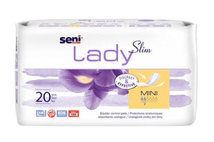 Урологические прокладки для женщин Seni Lady Slim Mini, 20 шт. цена и информация | Подгузники, прокладки, одноразовые пеленки для взрослых | pigu.lt