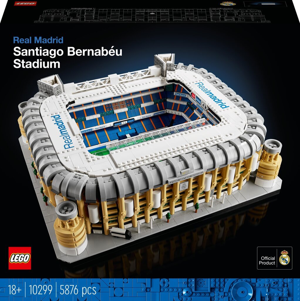 10299 LEGO® ICONS „Real Madrid“ stadionas – Santiago Bernabéu kaina ir informacija | Konstruktoriai ir kaladėlės | pigu.lt