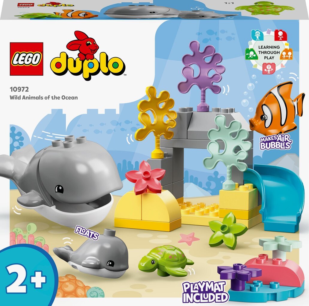 10972 LEGO® DUPLO Laukiniai vandenyno gyvūnai цена и информация | Konstruktoriai ir kaladėlės | pigu.lt