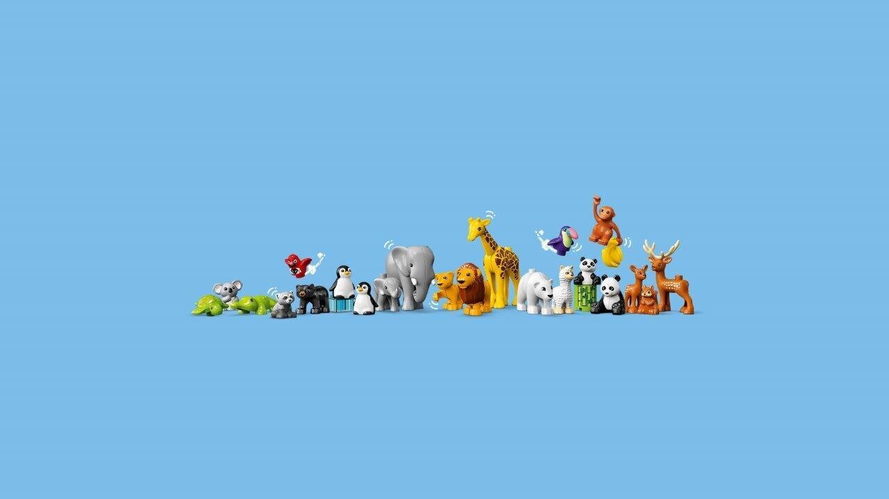 10975 LEGO® DUPLO Laukiniai pasaulio gyvūnai kaina ir informacija | Konstruktoriai ir kaladėlės | pigu.lt