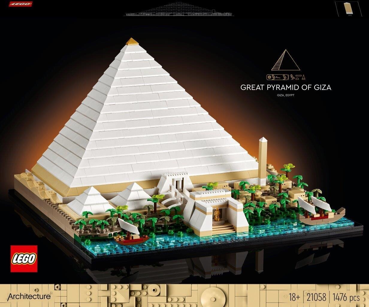 Великая пирамида Гизы 21058 LEGO® Architecture цена | pigu.lt