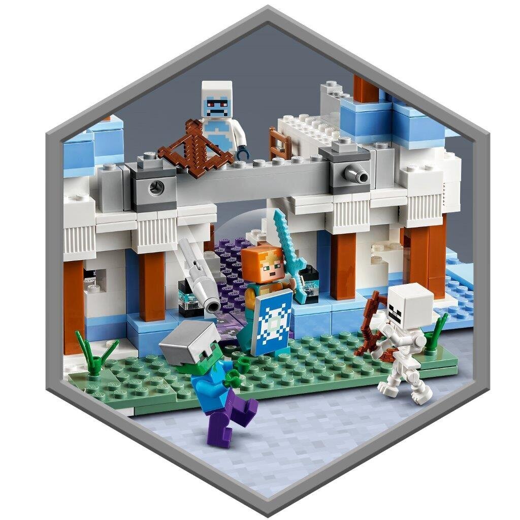 21186 LEGO® Minecraft Ledo pilis kaina ir informacija | Konstruktoriai ir kaladėlės | pigu.lt