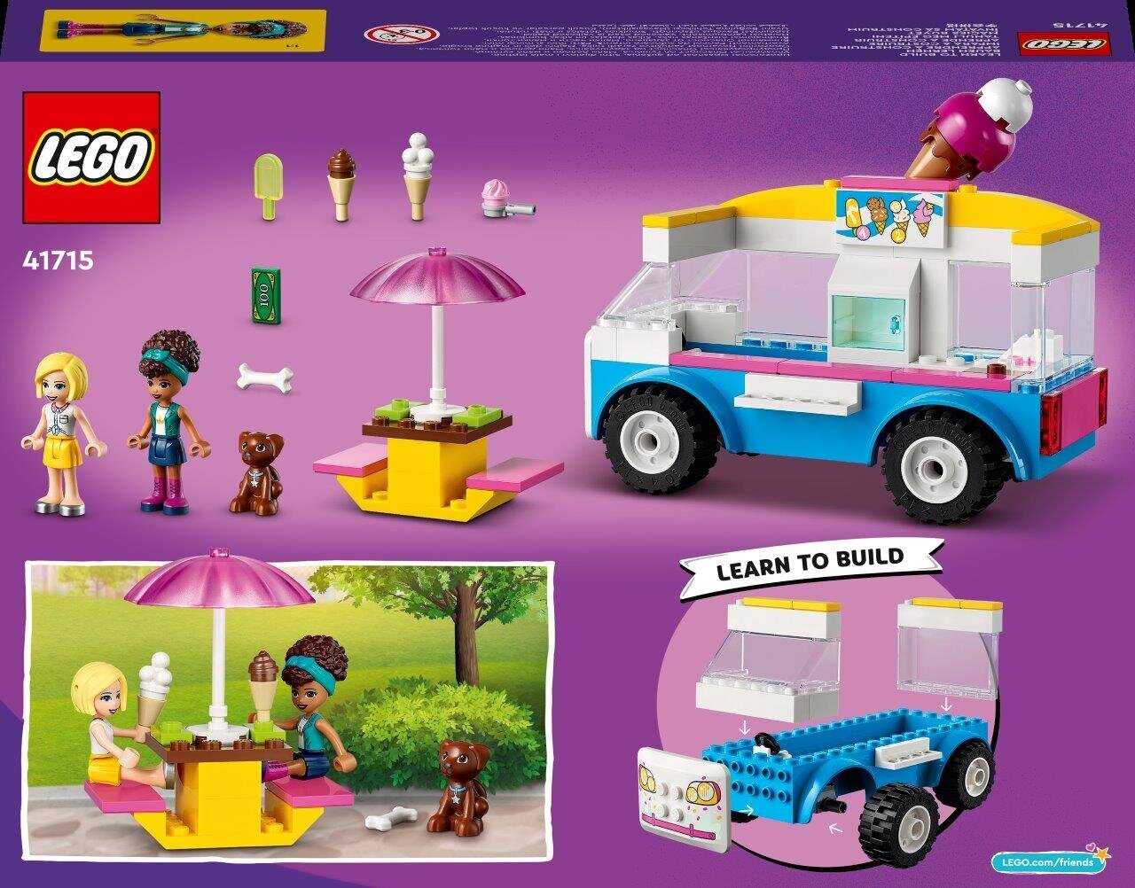 Фургон с мороженым 41715 LEGO® Friends цена | pigu.lt