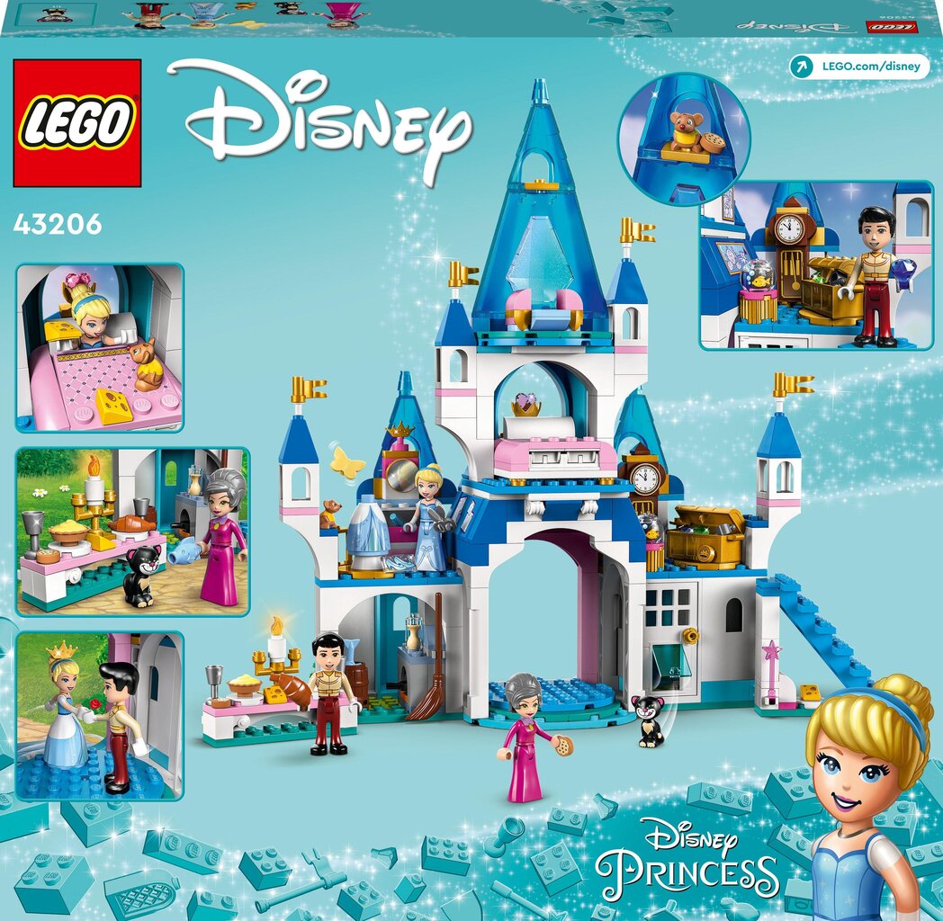 43206 LEGO® Disney Princess ™ Замок Золушки и очаровательного принца цена |  pigu.lt