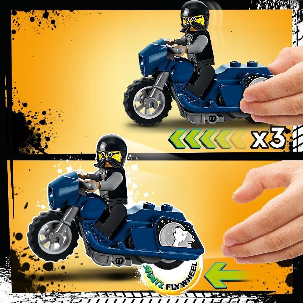 60331 LEGO® City Gastrolių kaskadinis motociklas цена и информация | Konstruktoriai ir kaladėlės | pigu.lt