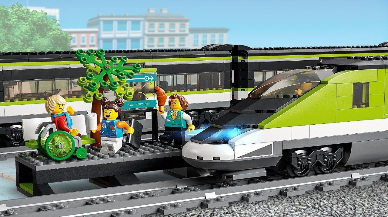 60337 LEGO® City Greitasis keleivinis traukinys kaina ir informacija | Konstruktoriai ir kaladėlės | pigu.lt