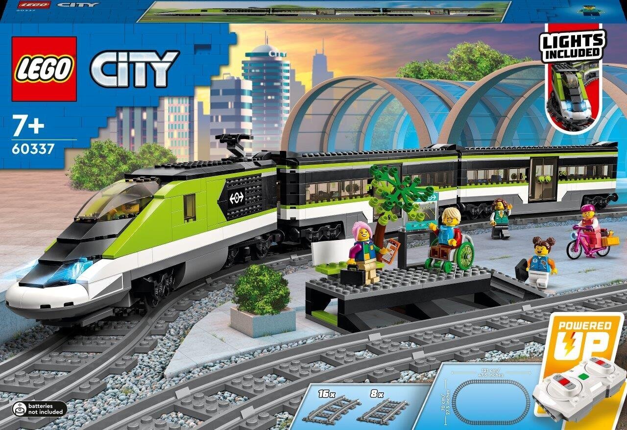 Скоростной пассажирский поезд 60337 LEGO® City Trains цена | pigu.lt