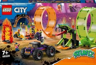 60339 LEGO® City Kaskadinių triukų arena su dviguba kilpa kaina ir informacija | Konstruktoriai ir kaladėlės | pigu.lt