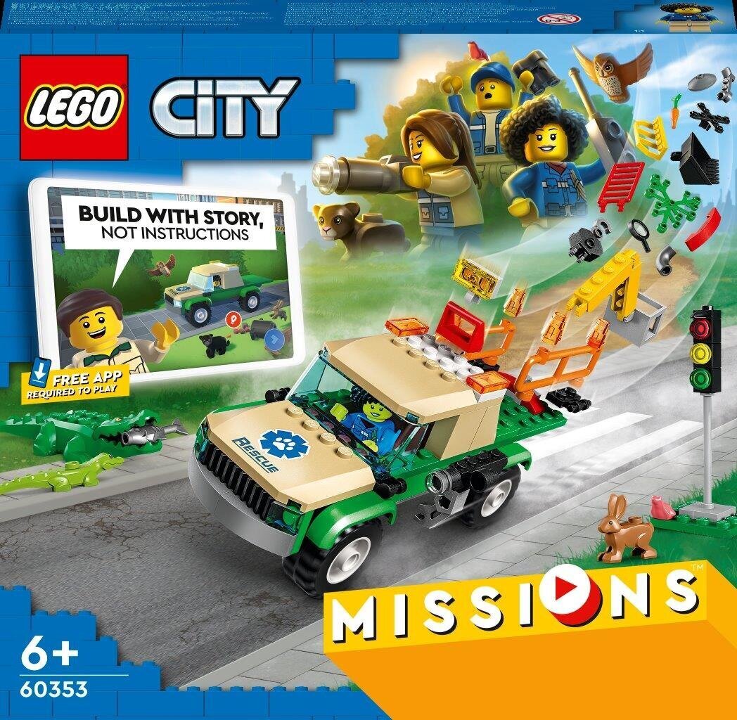 60353 LEGO® City Laukinių gyvūnų gelbėjimo misijos цена и информация | Konstruktoriai ir kaladėlės | pigu.lt